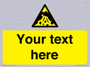 Custom Warning: Debris flow zone